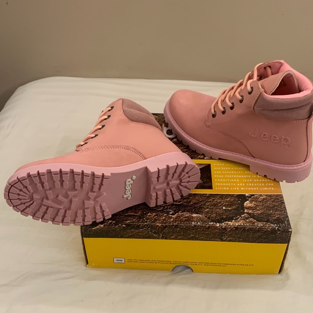 Pink boots